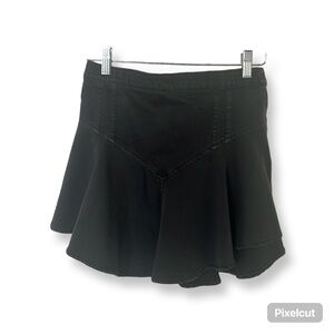 aerie s short blackish/dark grey swing skirt NWT